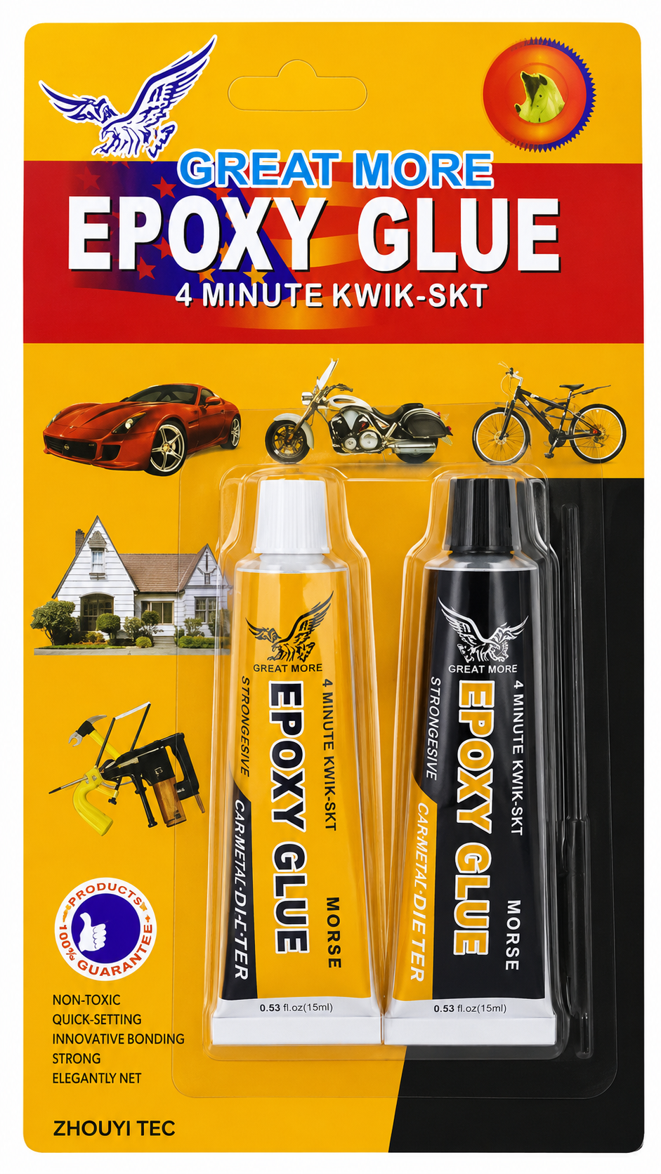 Epoxy Glue Strong Adhesive for Metal, Plastic, Wood & Ceramic | High Strength Waterproof Epoxy