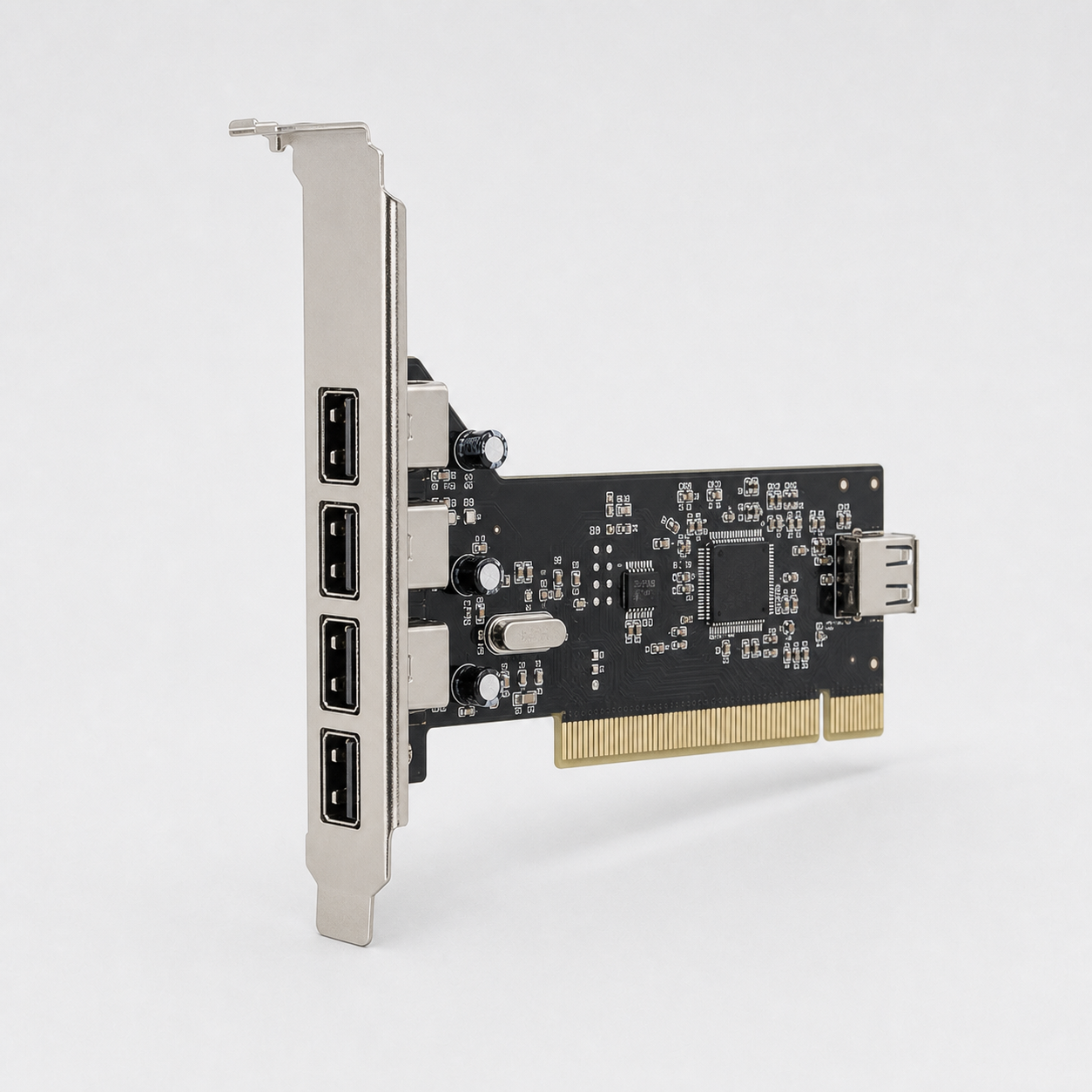 PCI USB 2.0 5-Port Expansion Card – 4 External + 1 Internal USB Ports
