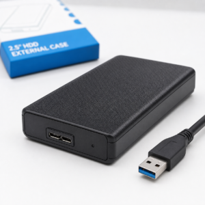 2.5″ Plastic USB 3.0 SATA HDD/SSD Enclosure – External Drive Case