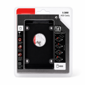 9.5mm SATA HDD Caddy for Laptop – 2.5″ HDD & SSD Adapter