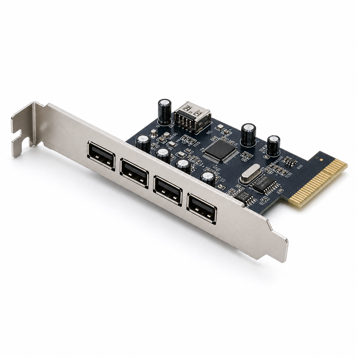 PCI USB 2.0 5-Port Expansion Card – 4 External + 1 Internal USB Ports - Image 2