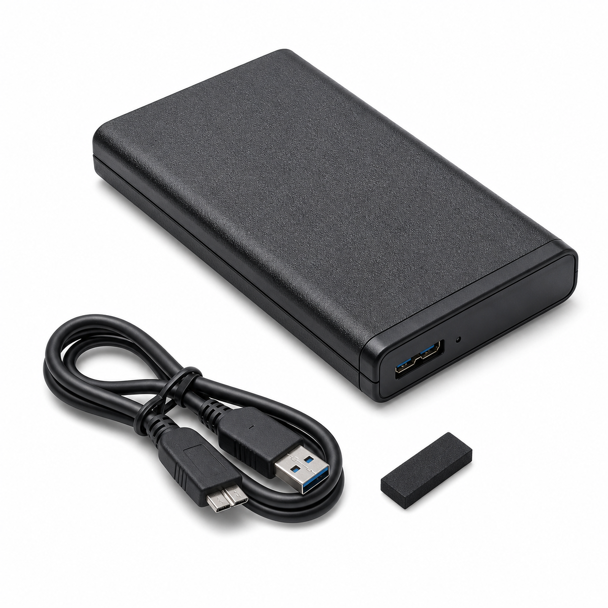 2.5″ Plastic USB 3.0 SATA HDD/SSD Enclosure – External Drive Case - Image 2
