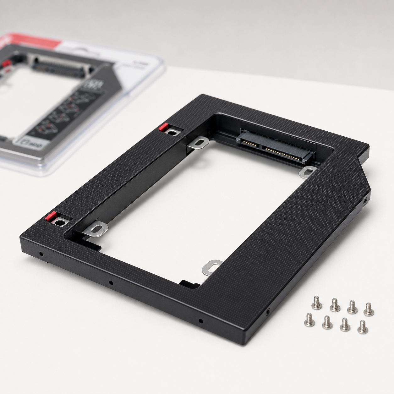 9.5mm SATA HDD Caddy for Laptop – 2.5″ HDD & SSD Adapter - Image 3